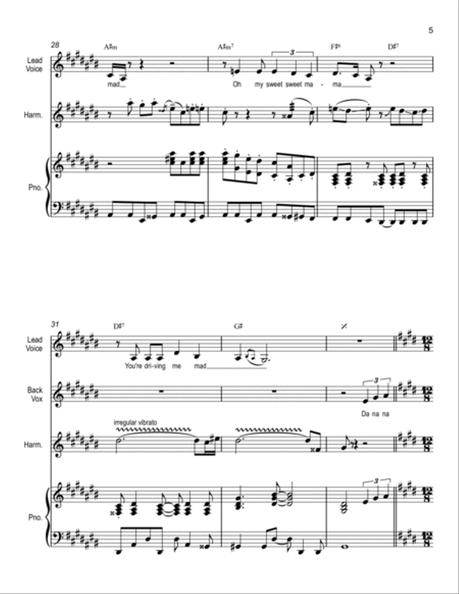 Sweet Little Girl Voice scores gallery preview page 5