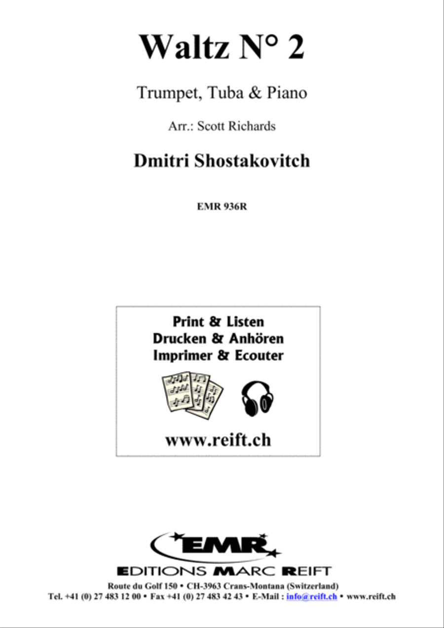 Waltz No. 2 Waltz No. 2 Brass Ensemble scores gallery preview page 2