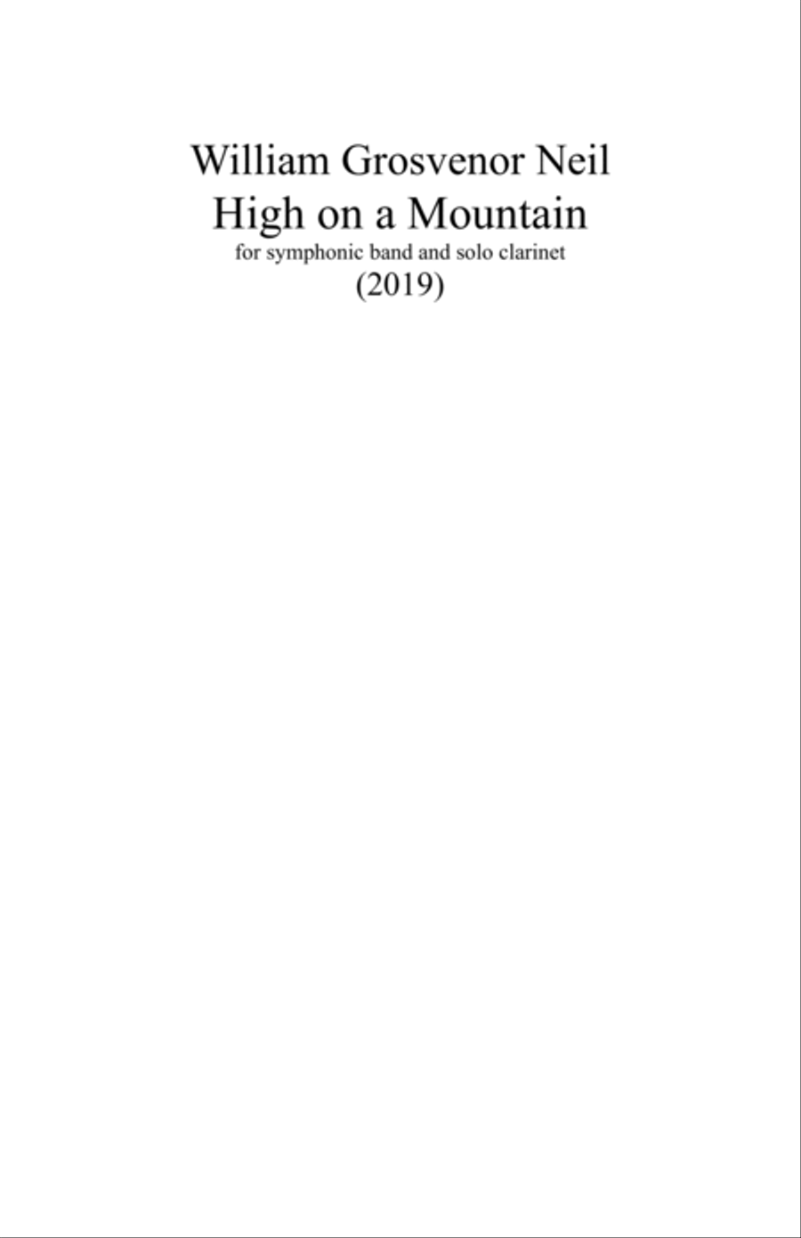 High on a Mountain Concert Band scores gallery preview page 2