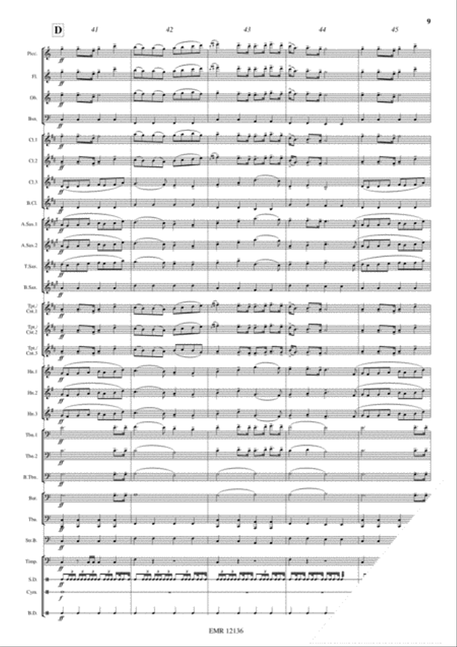 Robert The Bruce's March Concert Band scores gallery preview page 10