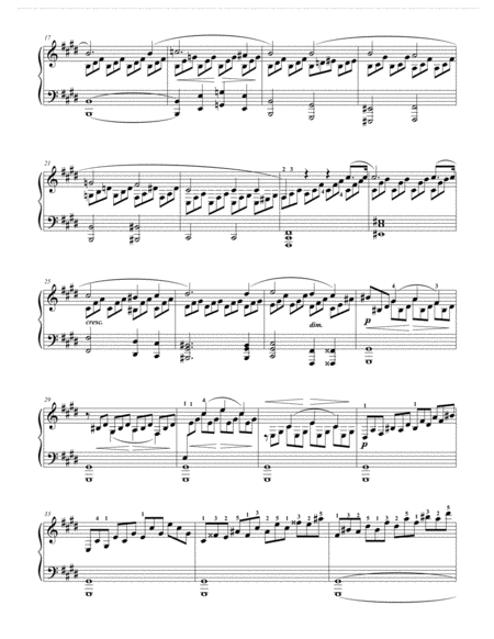 Moonlight Sonata Opus 27, No. 2 First Movement