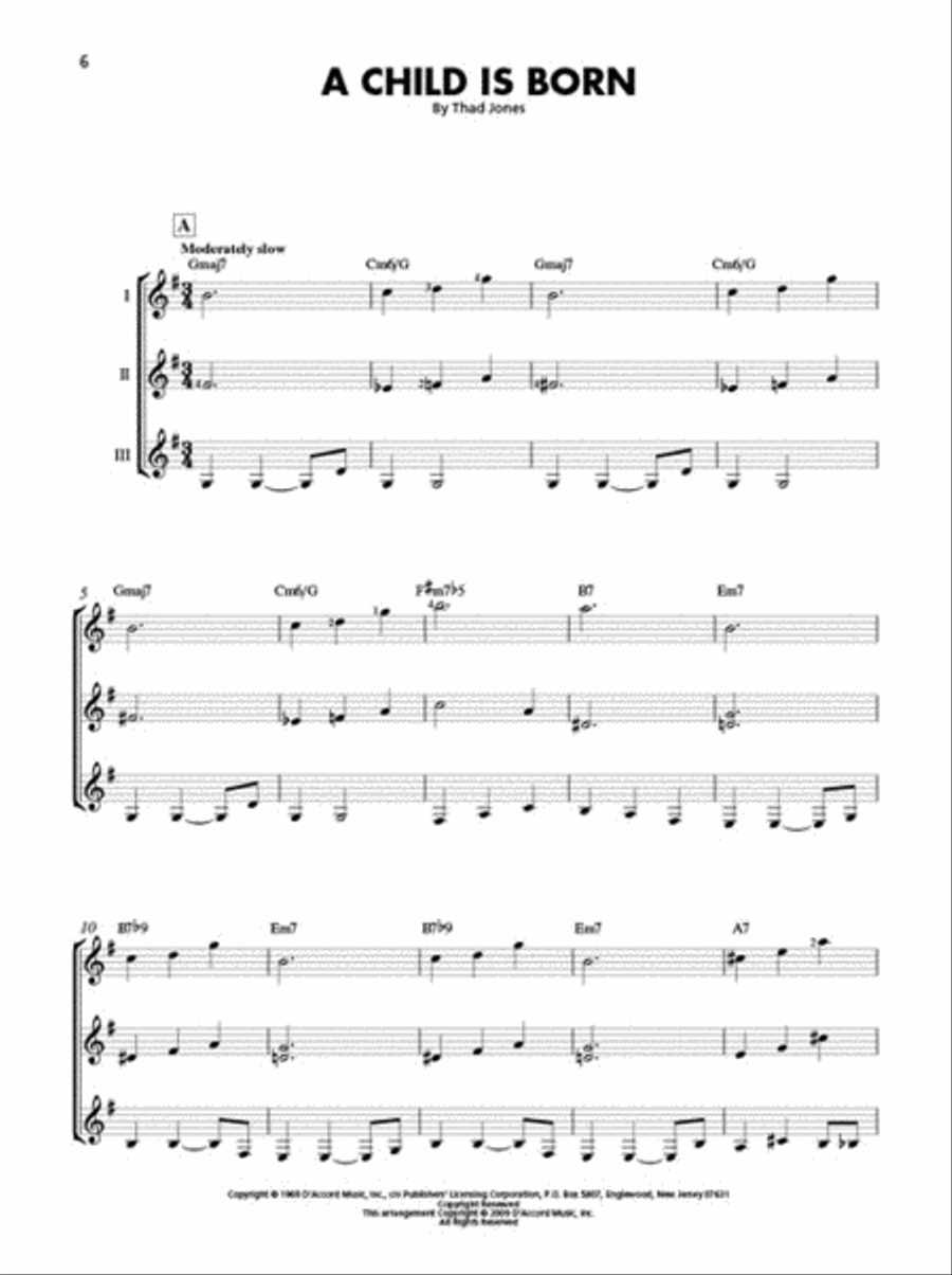 Jazz Ballads – 15 Classic Songs Arranged for Three or More Guitarists Guitar Ensemble scores gallery preview page 5