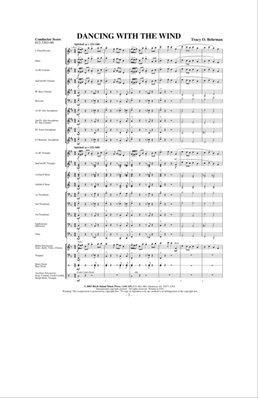 Dancing With The Wind Concert Band scores gallery preview page 2