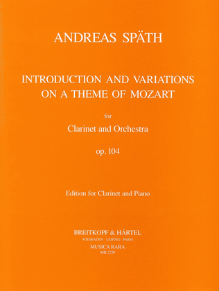 Book cover for Introduction and Variations on a Theme by Mozart Op. 104