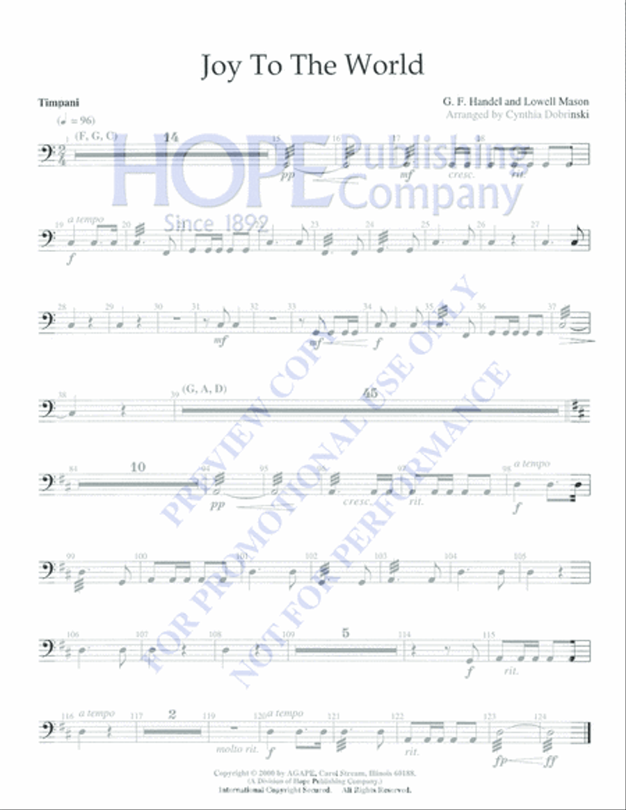 Joy to the World 5-Octaves scores gallery preview page 3