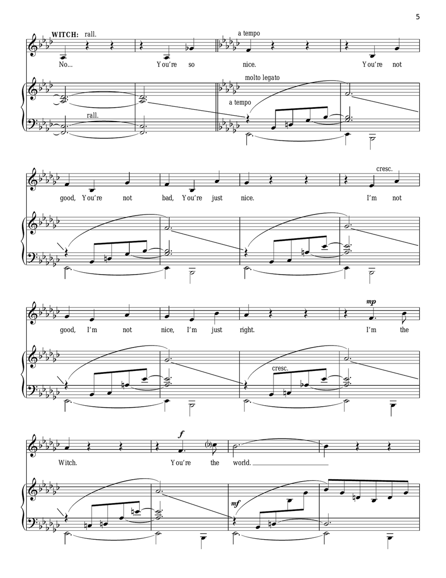 Last Midnight (from Into The Woods) Piano, Vocal scores gallery preview page 5