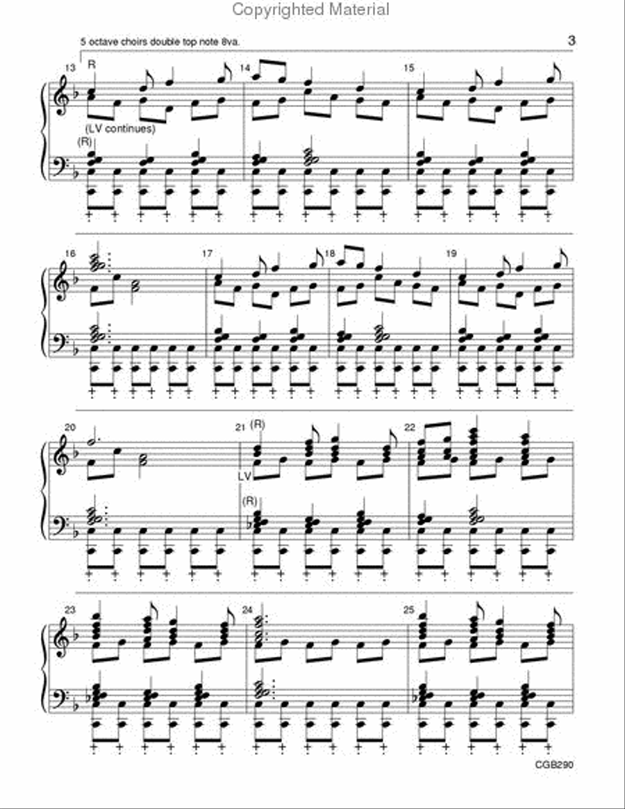 Timbrel and Dance Timbrel and Dance Handbell Choir scores gallery preview page 3