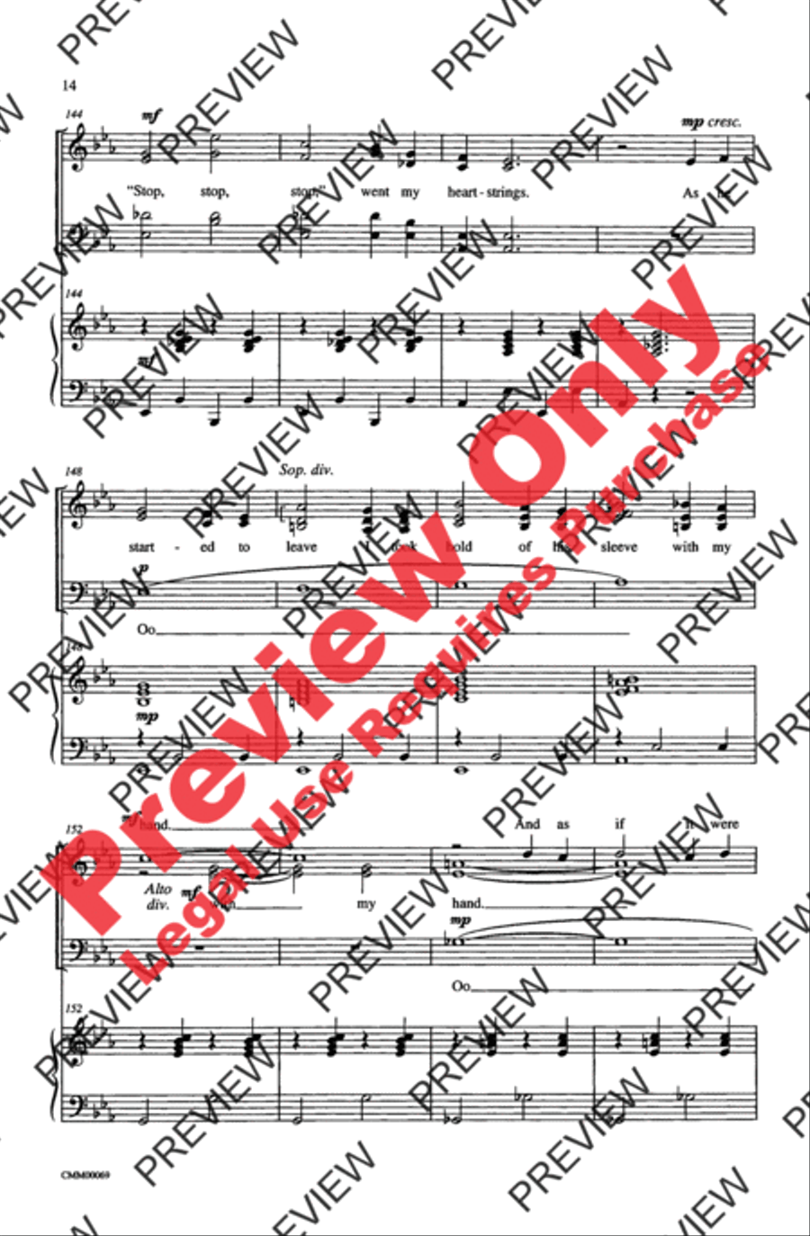 The Music of M-G-M (A Choral Medley) 4-Part scores gallery preview page 14