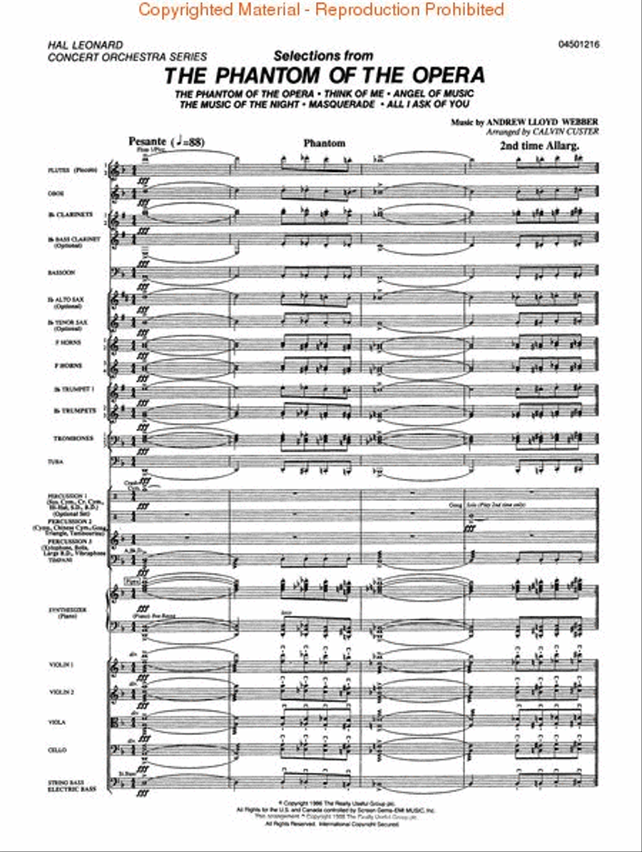 Selections from The Phantom of the Opera image number null