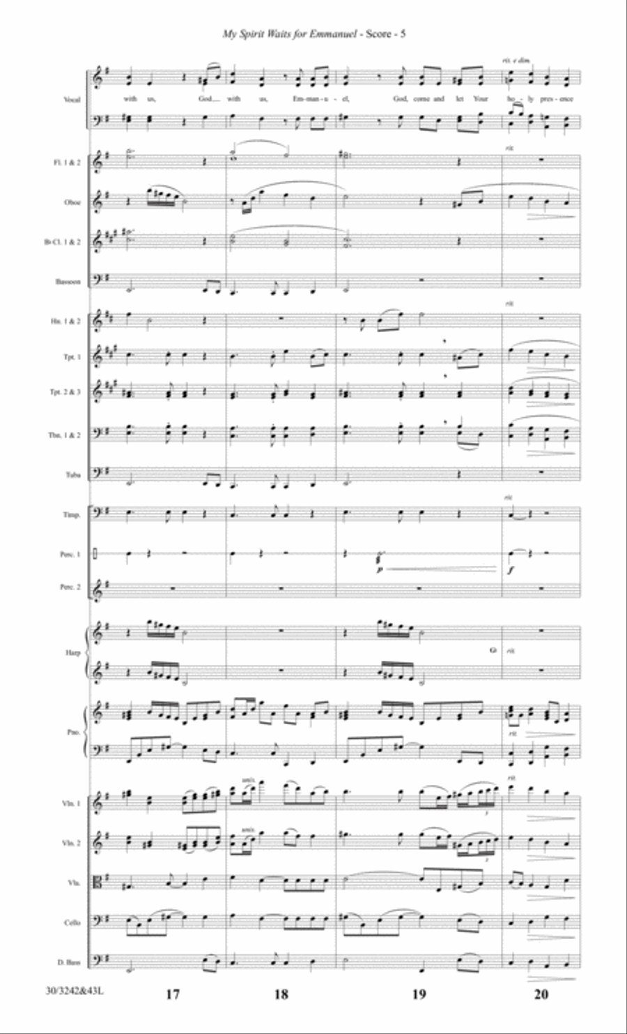 One Silent Night - Full Score Choir scores gallery preview page 7