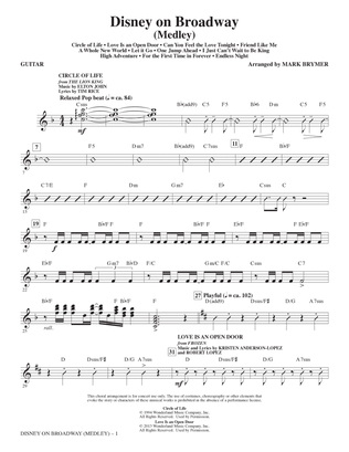 Disney On Broadway (Medley) - Guitar