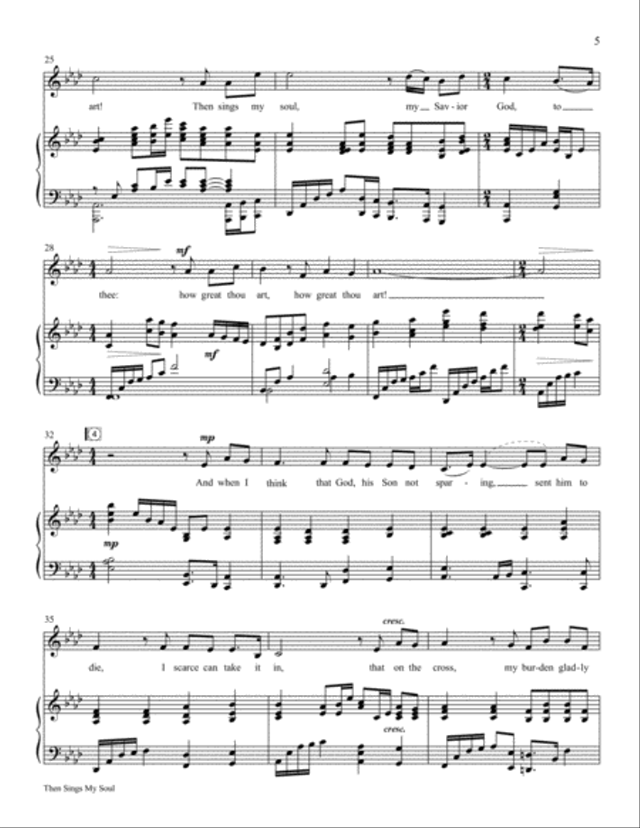 Then Sings My Soul (How Great Thou Art) Then Sings My Soul (How Great Thou Art) Voice scores gallery preview page 4