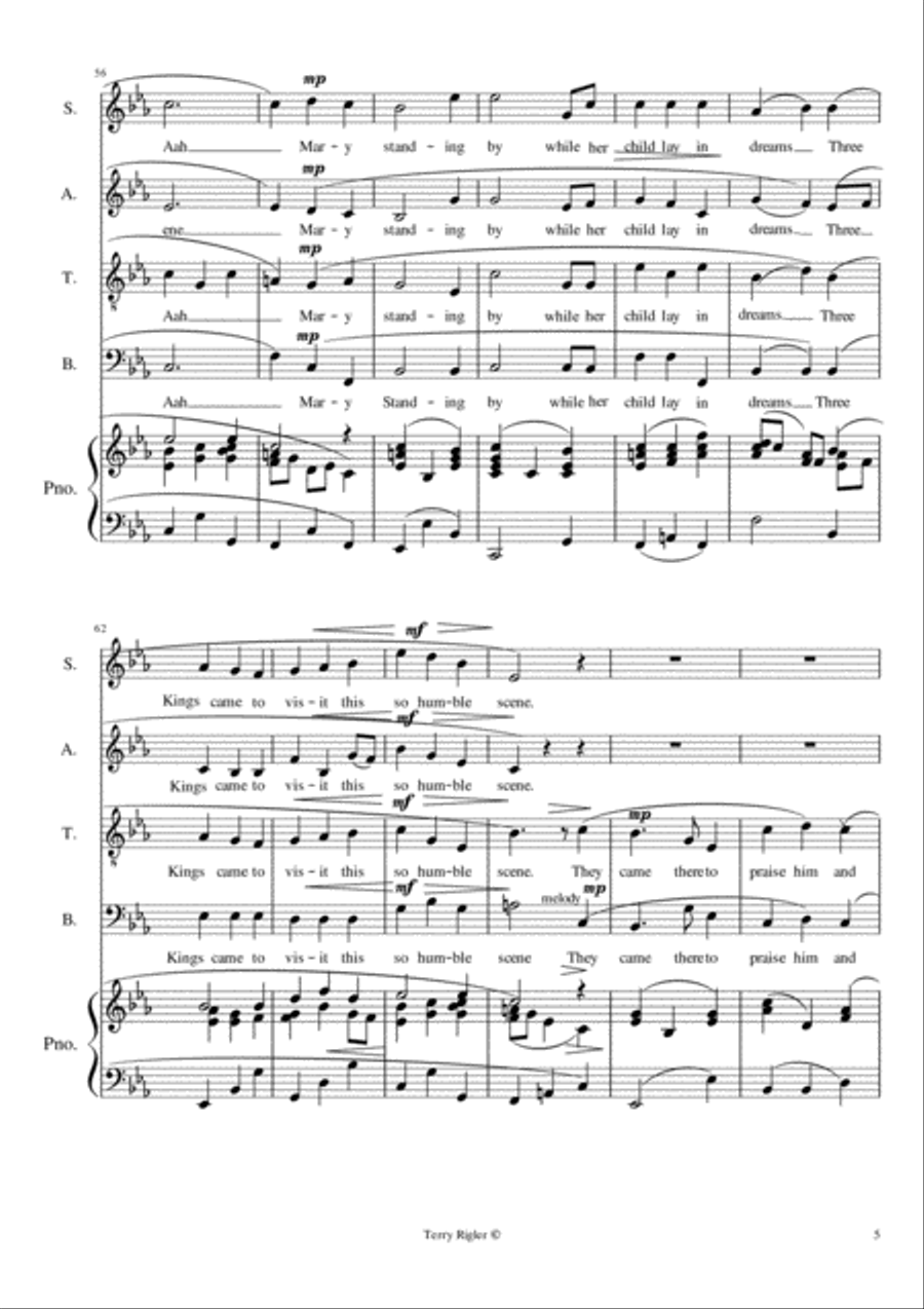 A New Bright Star 4-Part scores gallery preview page 5