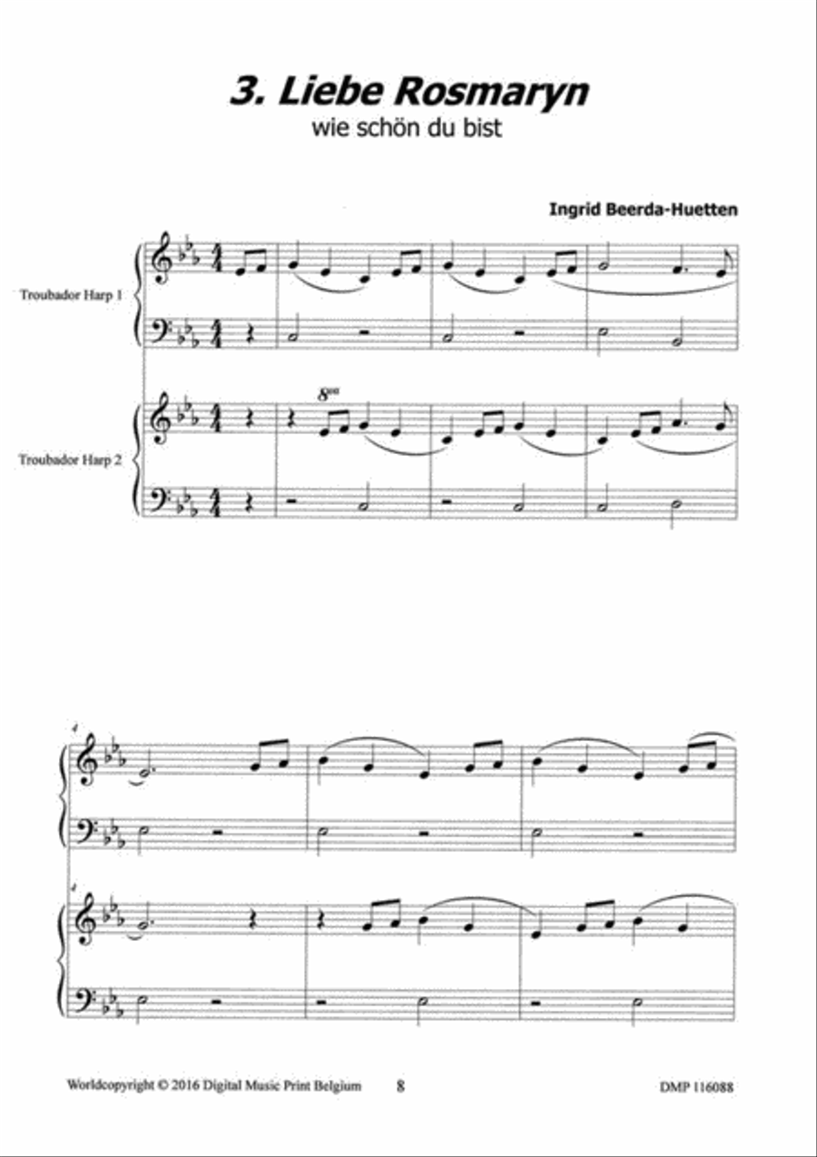 Delightful Pieces 1 Delightful Pieces 1 Harp scores gallery preview page 4