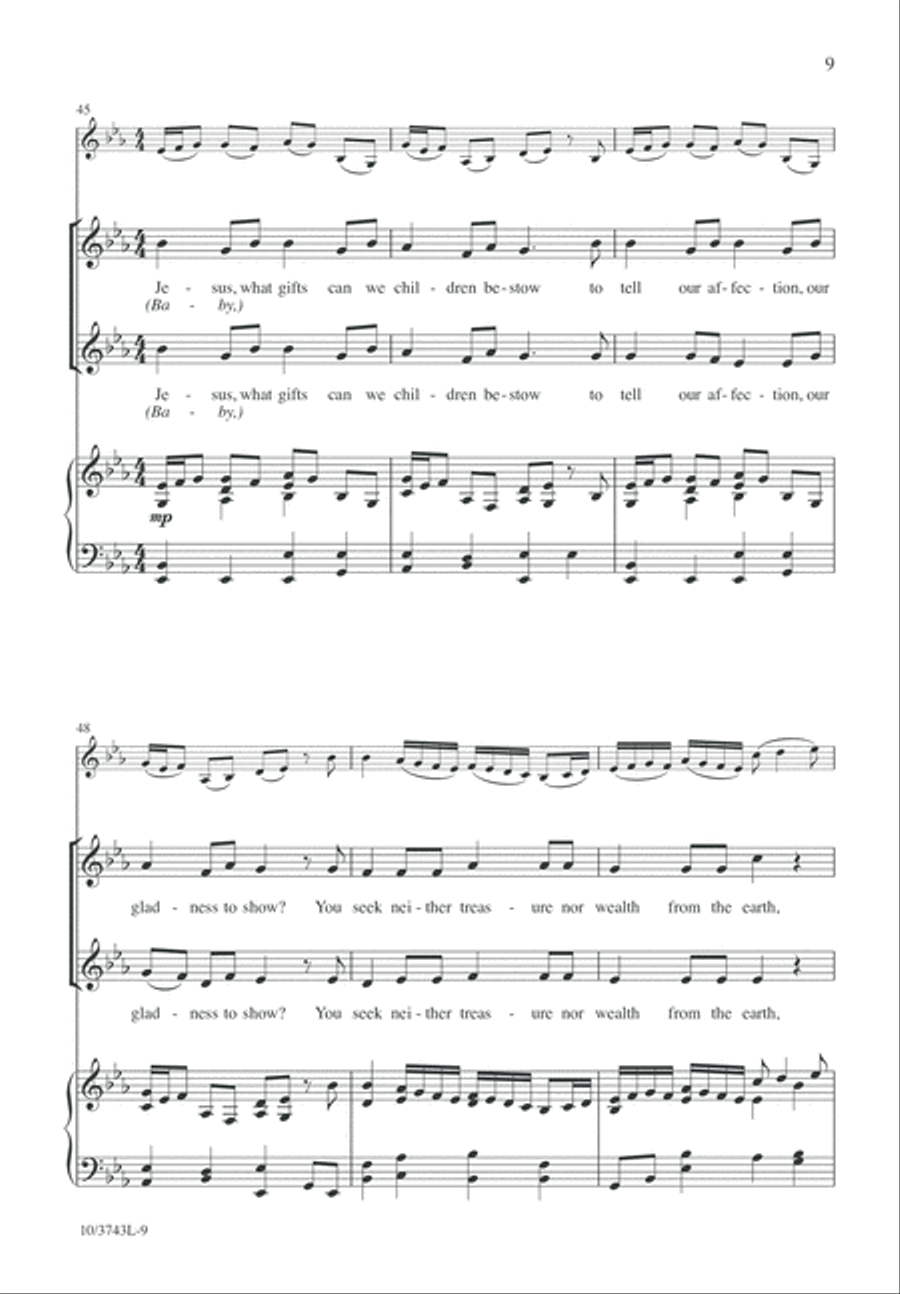 O Come, Little Children 2-Part scores gallery preview page 10