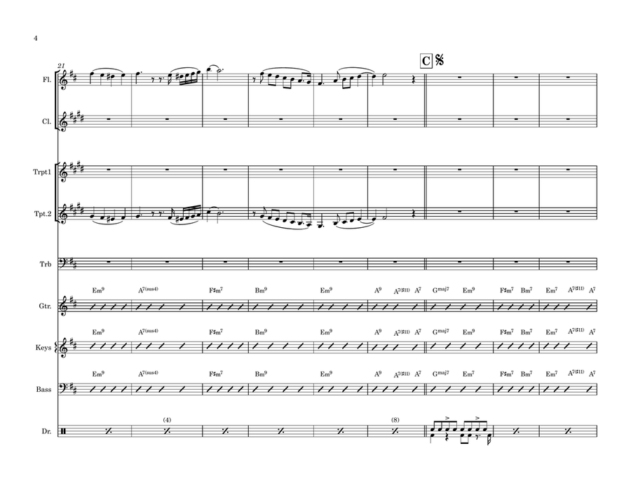 Sapore Di Sale Large Ensemble scores gallery preview page 4
