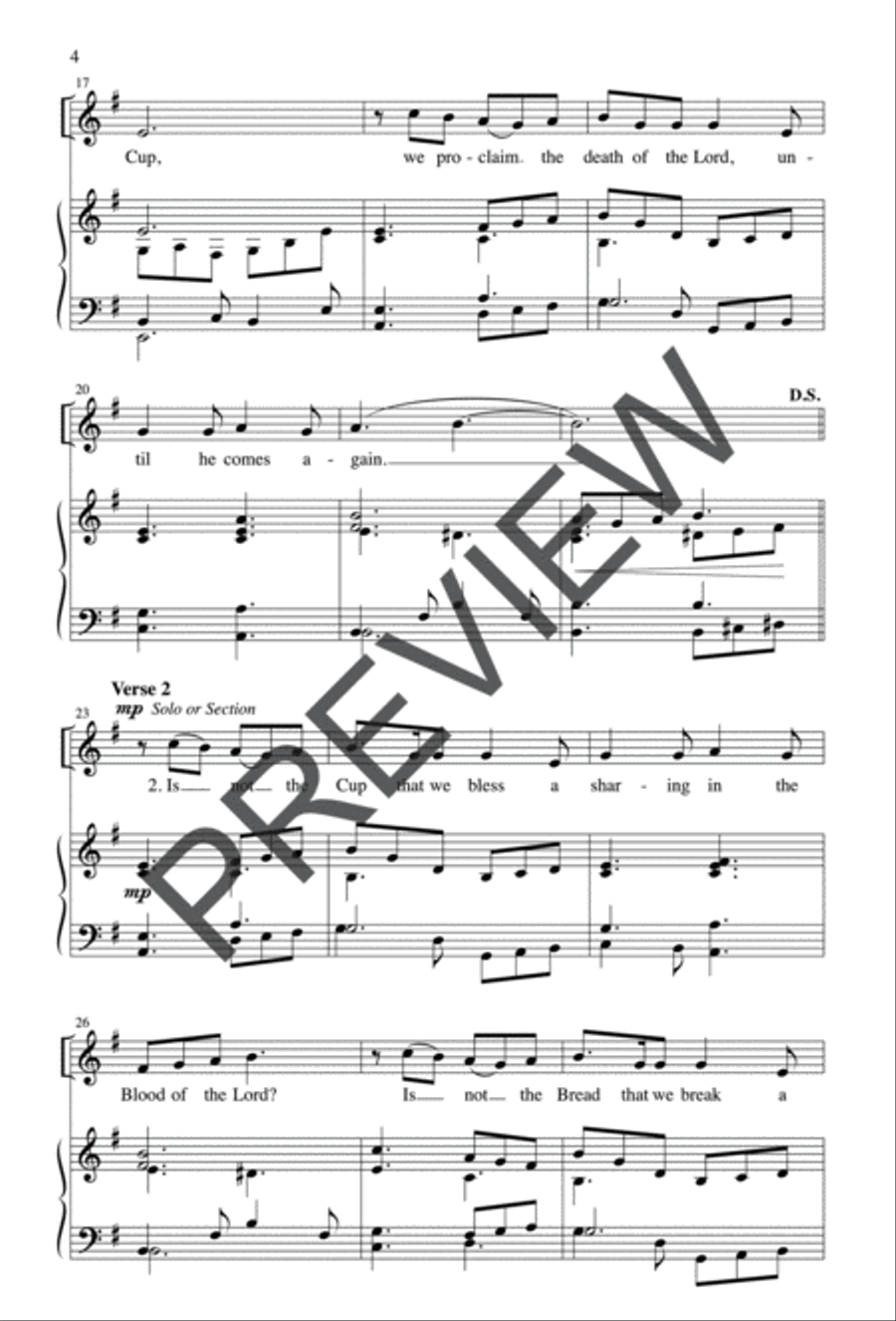 Take This Bread 4-Part scores gallery preview page 4