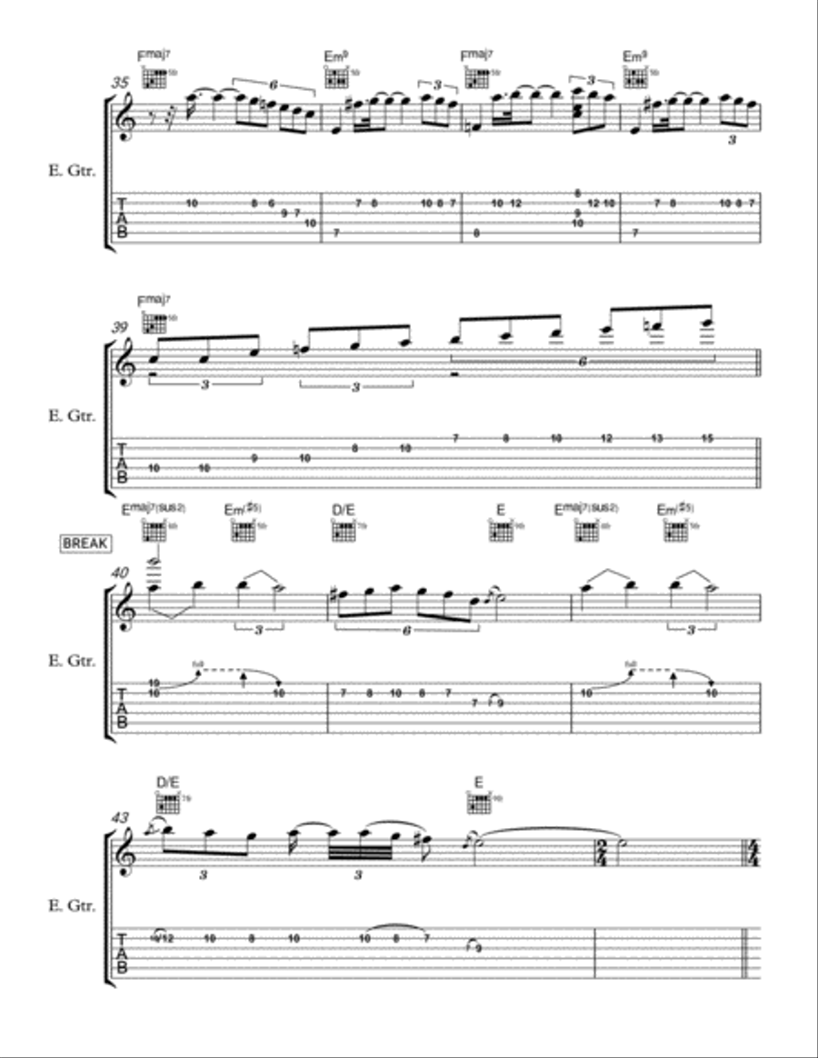 Black Diamond Electric Guitar scores gallery preview page 4