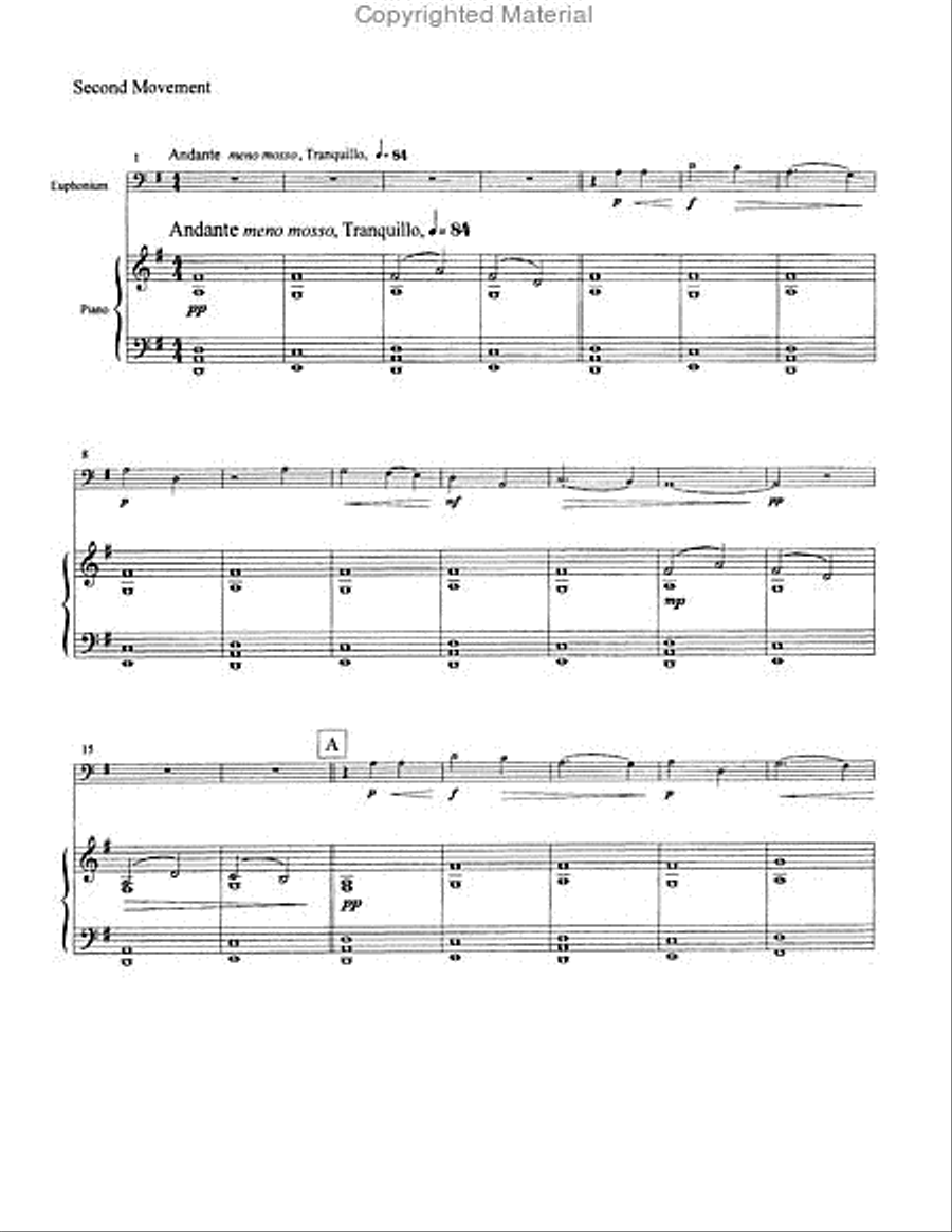 Concerto for Euphonium Euphonium scores gallery preview page 4