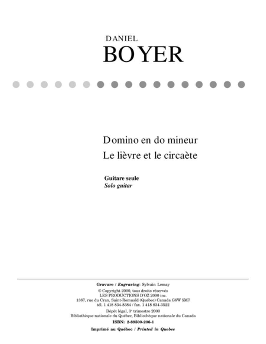 Domino en do mineur, Le lièvre et le circaète