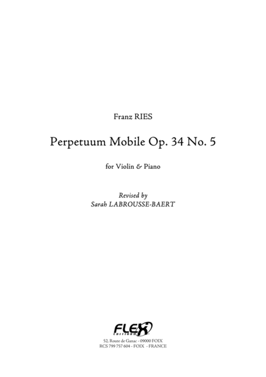 Perpetuum Mobile Op. 34 No. 5 image number null