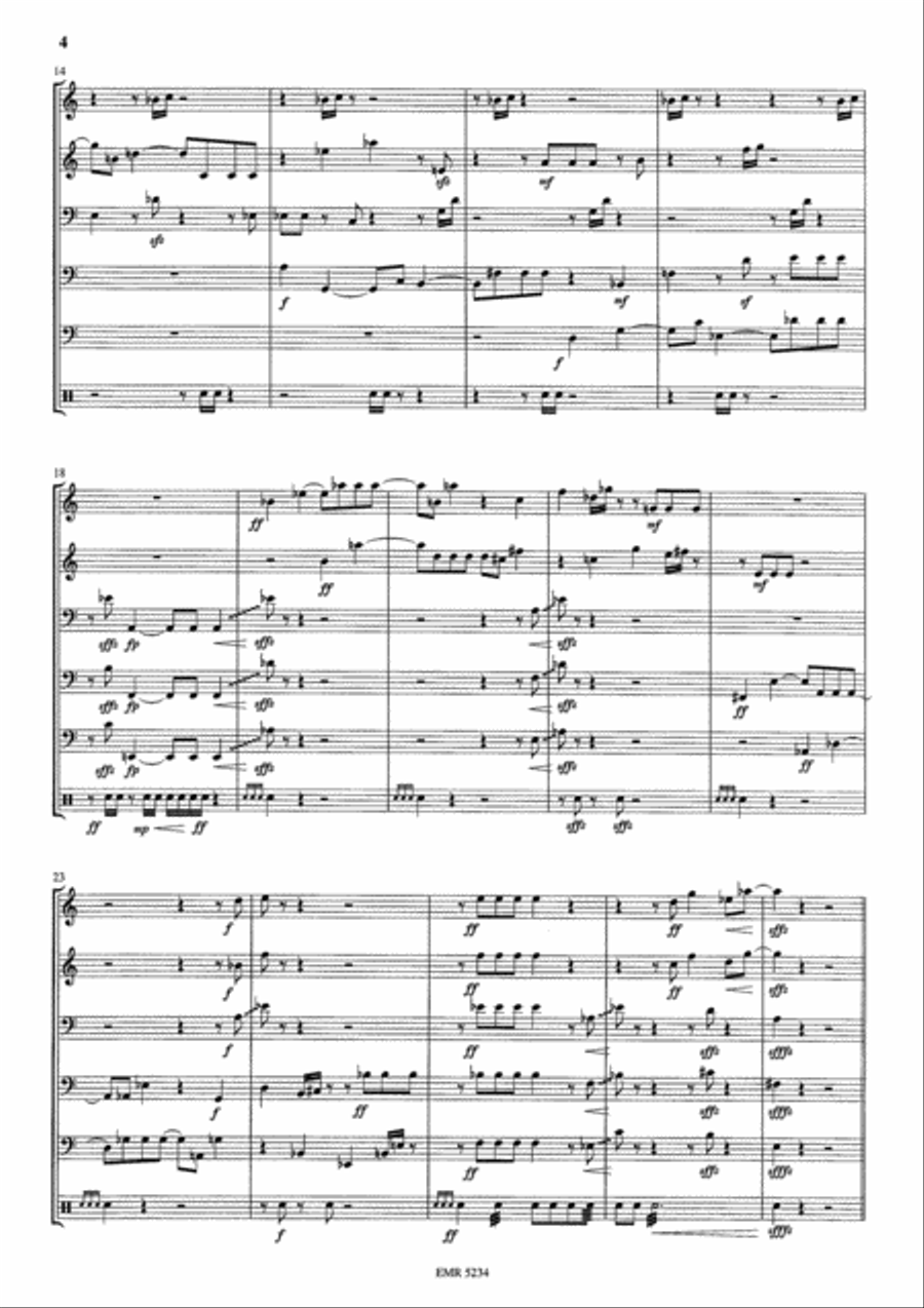 Psalm 2 Brass Ensemble scores gallery preview page 5