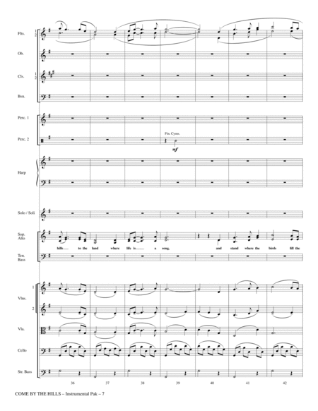 Come By The Hills (Buachaill On Eirne) - Full Score