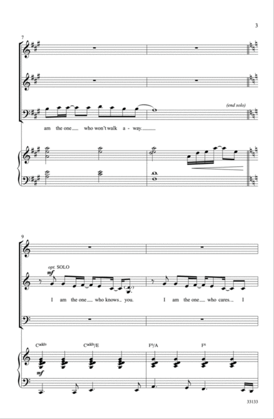 Next to Normal: A Choral Medley 3-Part scores gallery preview page 3