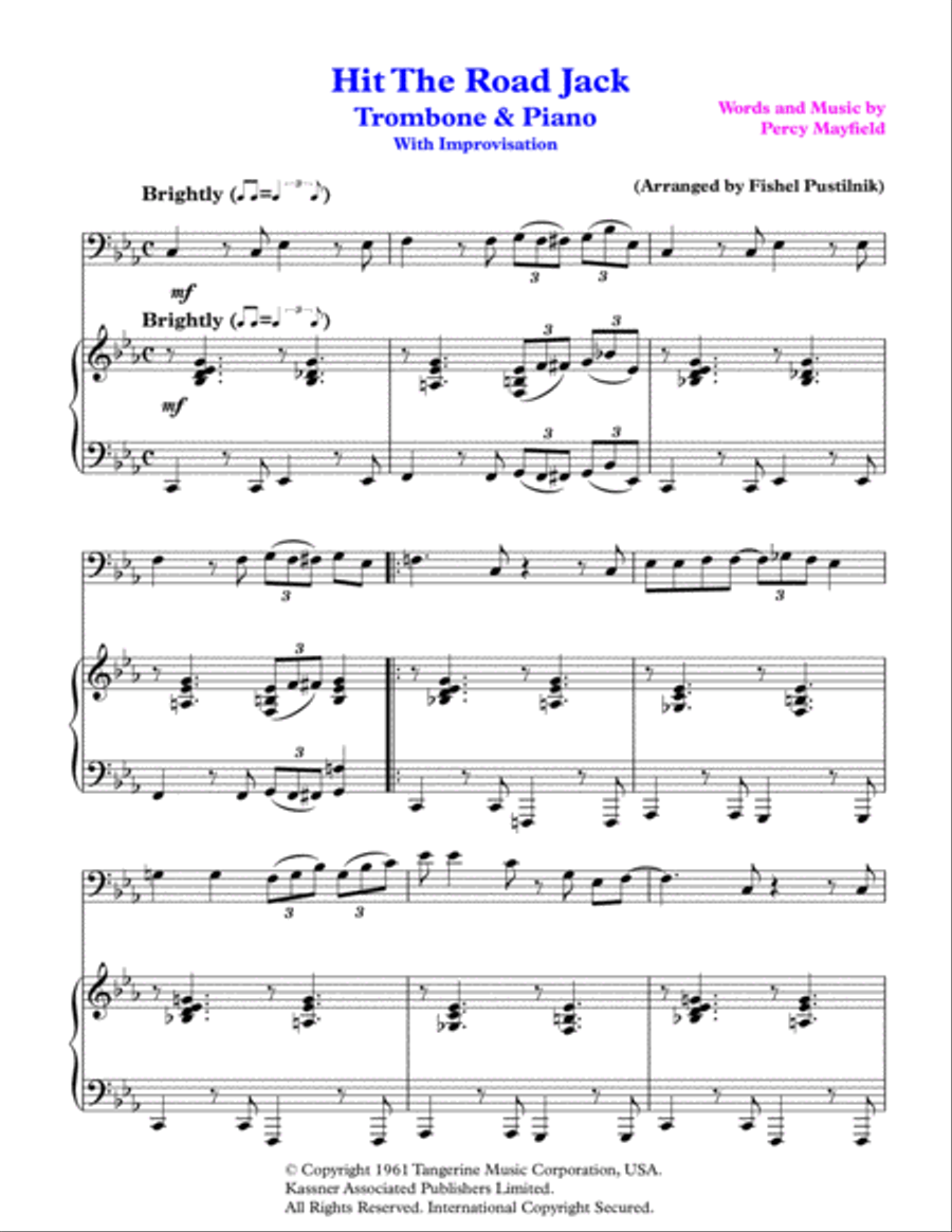 Hit The Road Jack Piano scores gallery preview page 2
