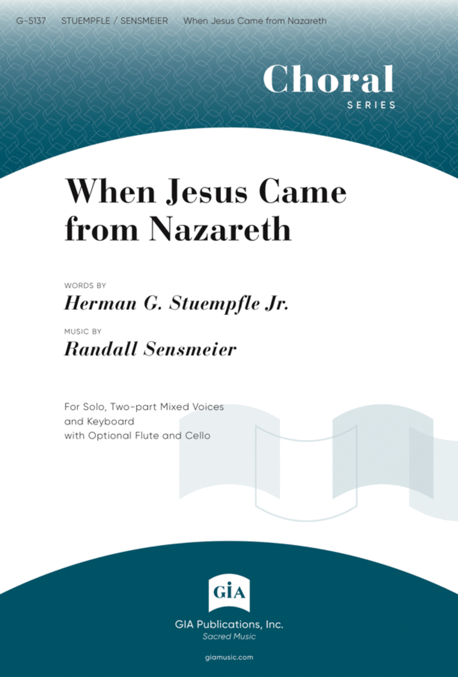 When Jesus Came from Nazareth (Instrumental Parts)