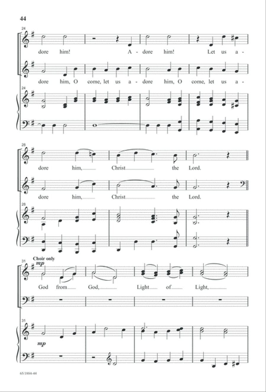 Let Us Adore Him Let Us Adore Him 4-Part scores gallery preview page 46