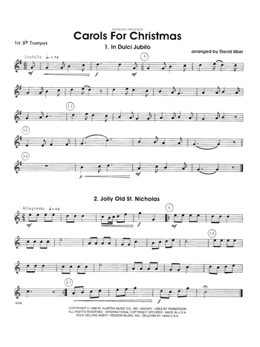 Carols for Christmas - 1st Bb Trumpet