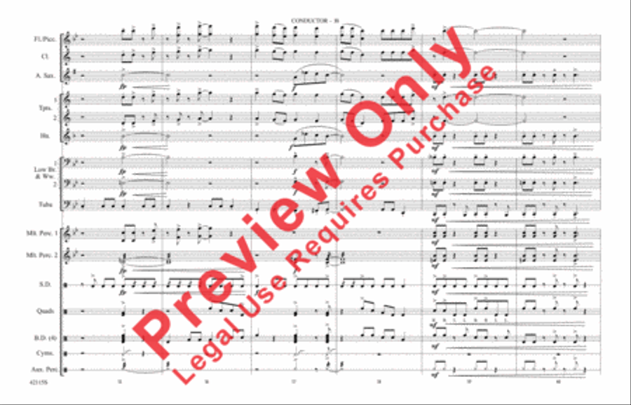 You Ought to Be Having Fun / What Is Hip? Marching Band scores gallery preview page 11