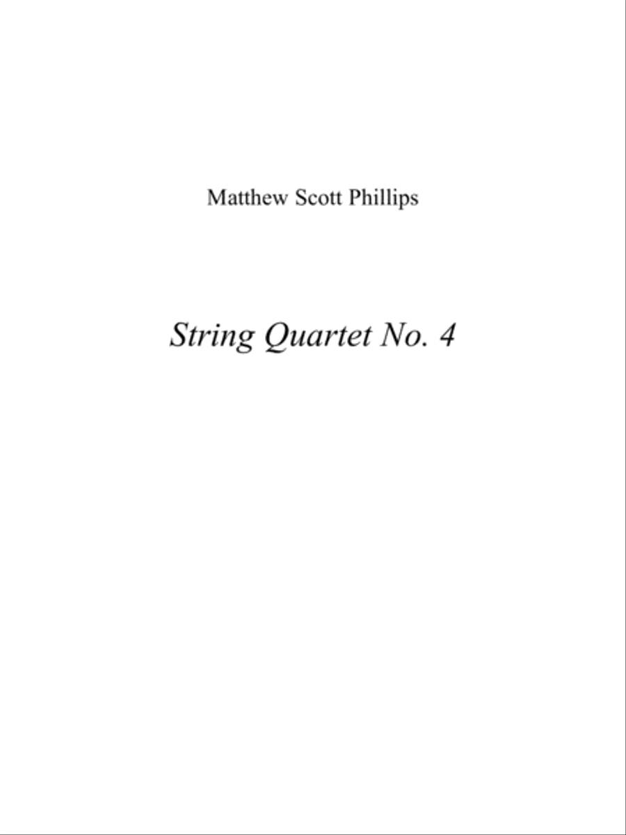 String Quartet No.4 String Quartet scores gallery preview page 1