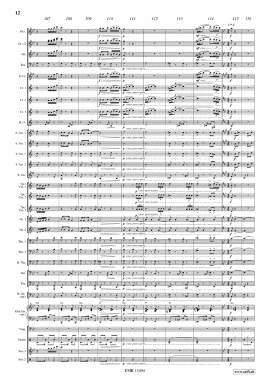 Flight To Sevilla Concert Band scores gallery preview page 13