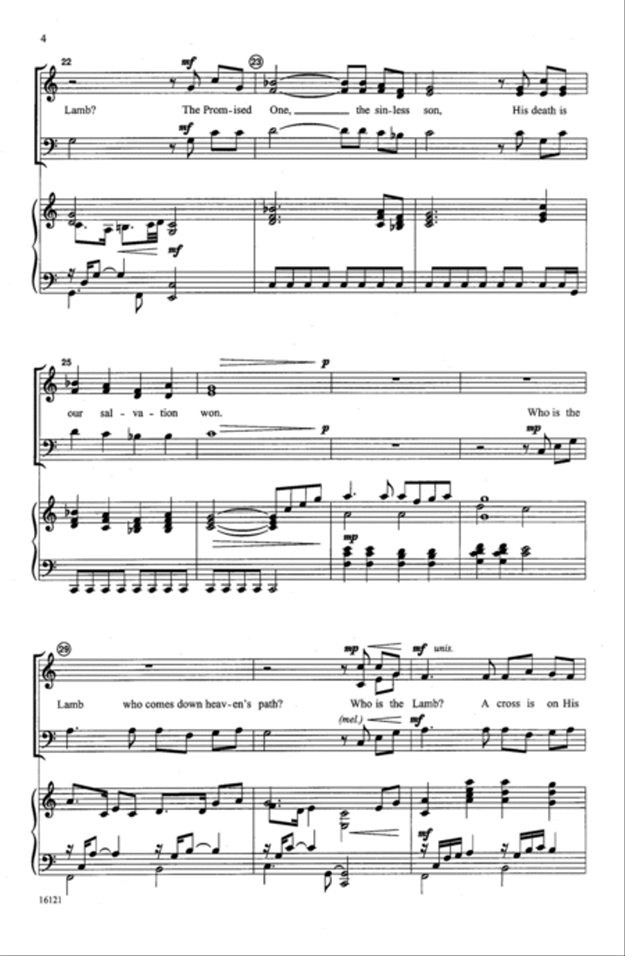 Who Is the Lamb? 3-Part scores gallery preview page 4