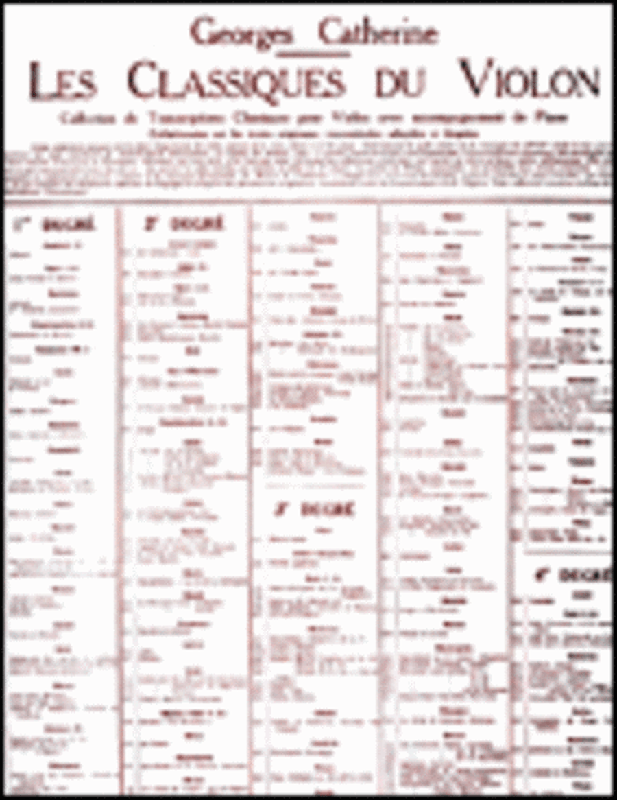 Menuet - Classiques No. 275 Violin Solo scores gallery preview page 1