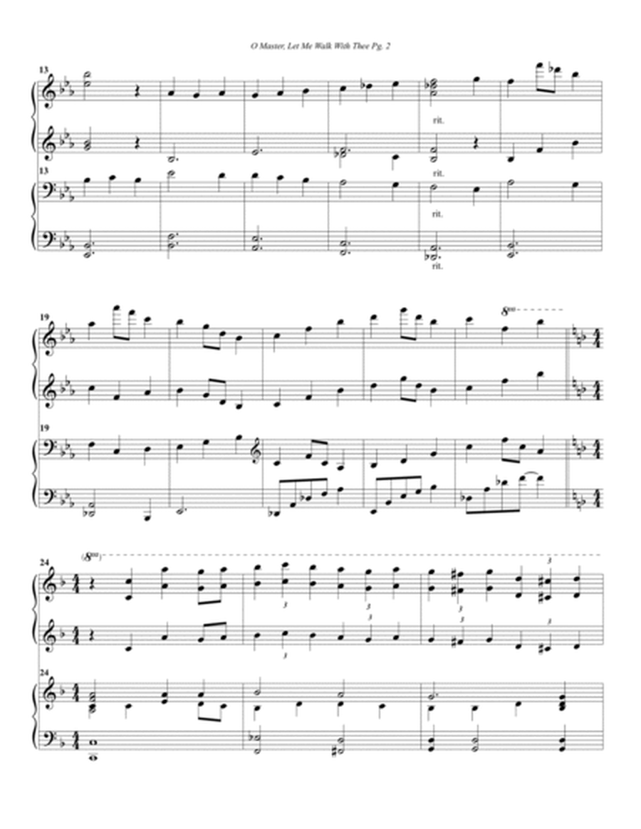 O Master. Let Me Walk With Thee-Duo Piano.pdf image number null