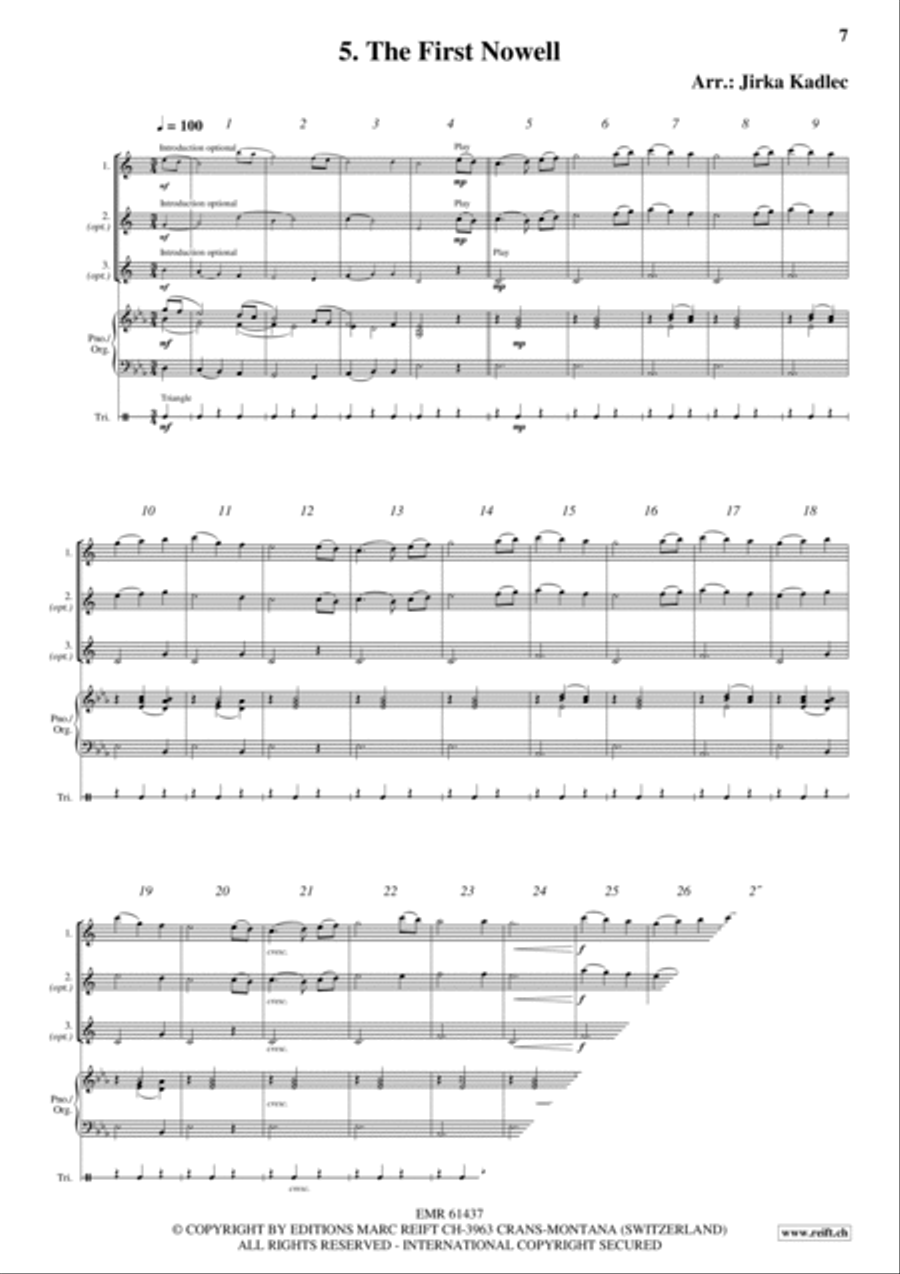12 Easy Christmas Songs Woodwind Duet scores gallery preview page 7