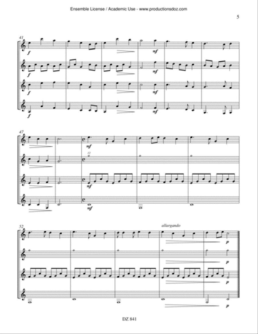 Two Celtic Lullabies Guitar Ensemble scores gallery preview page 4