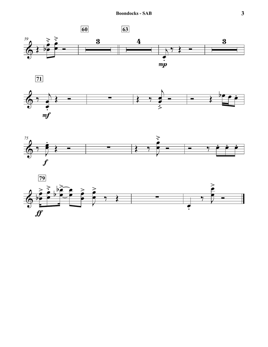 Boondocks Concert Band scores gallery preview page 3