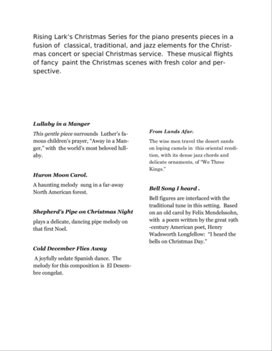 Shepherds Pipe on Christmas Night: The First Noel Piano Solo scores gallery preview page 2
