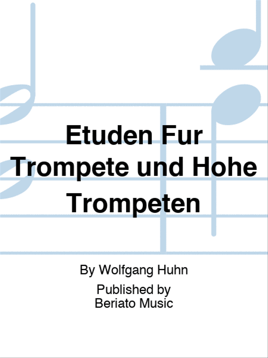 Etüden Für Trompete und Hohe Trompeten Trumpet Solo scores gallery preview page 1