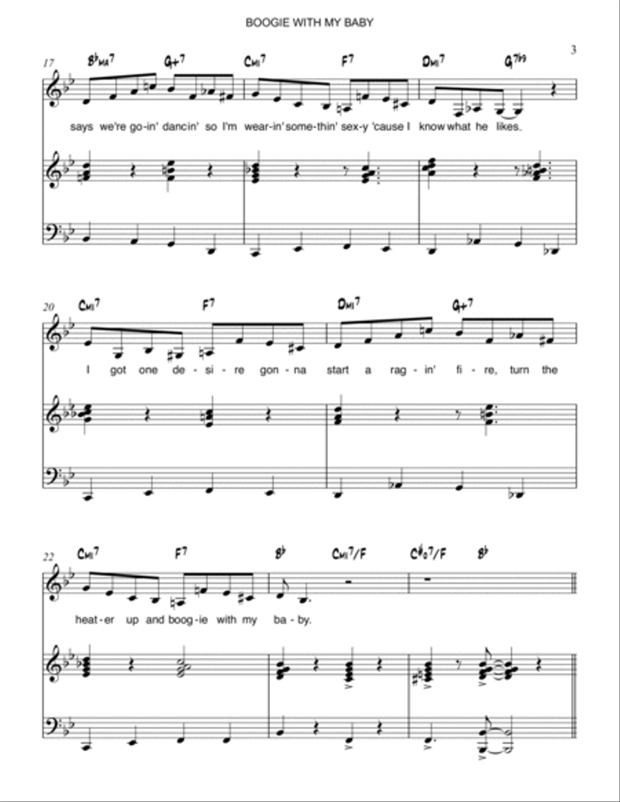Boogie With My Baby Voice scores gallery preview page 3