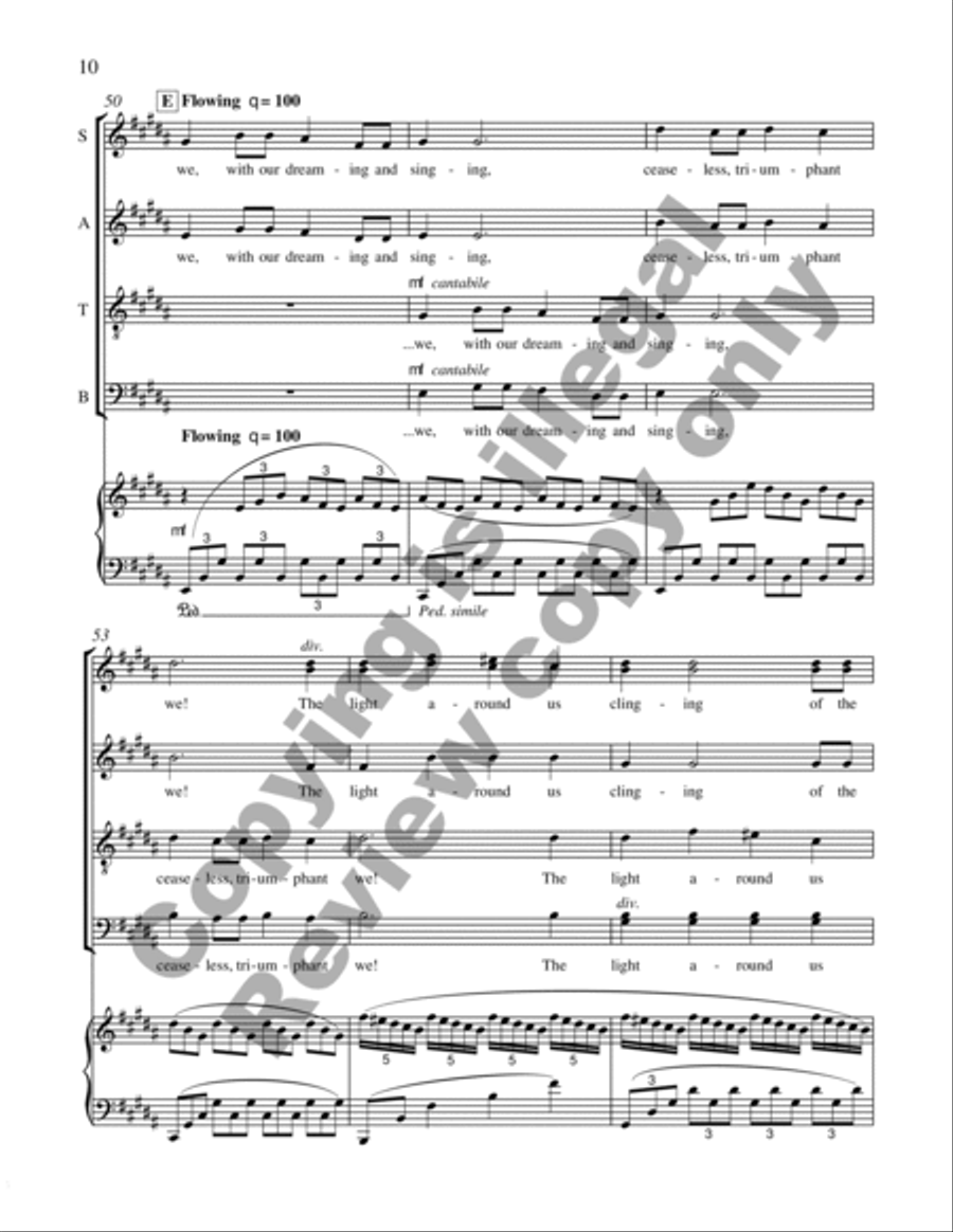 The Dreamers of Dreams 4-Part scores gallery preview page 26
