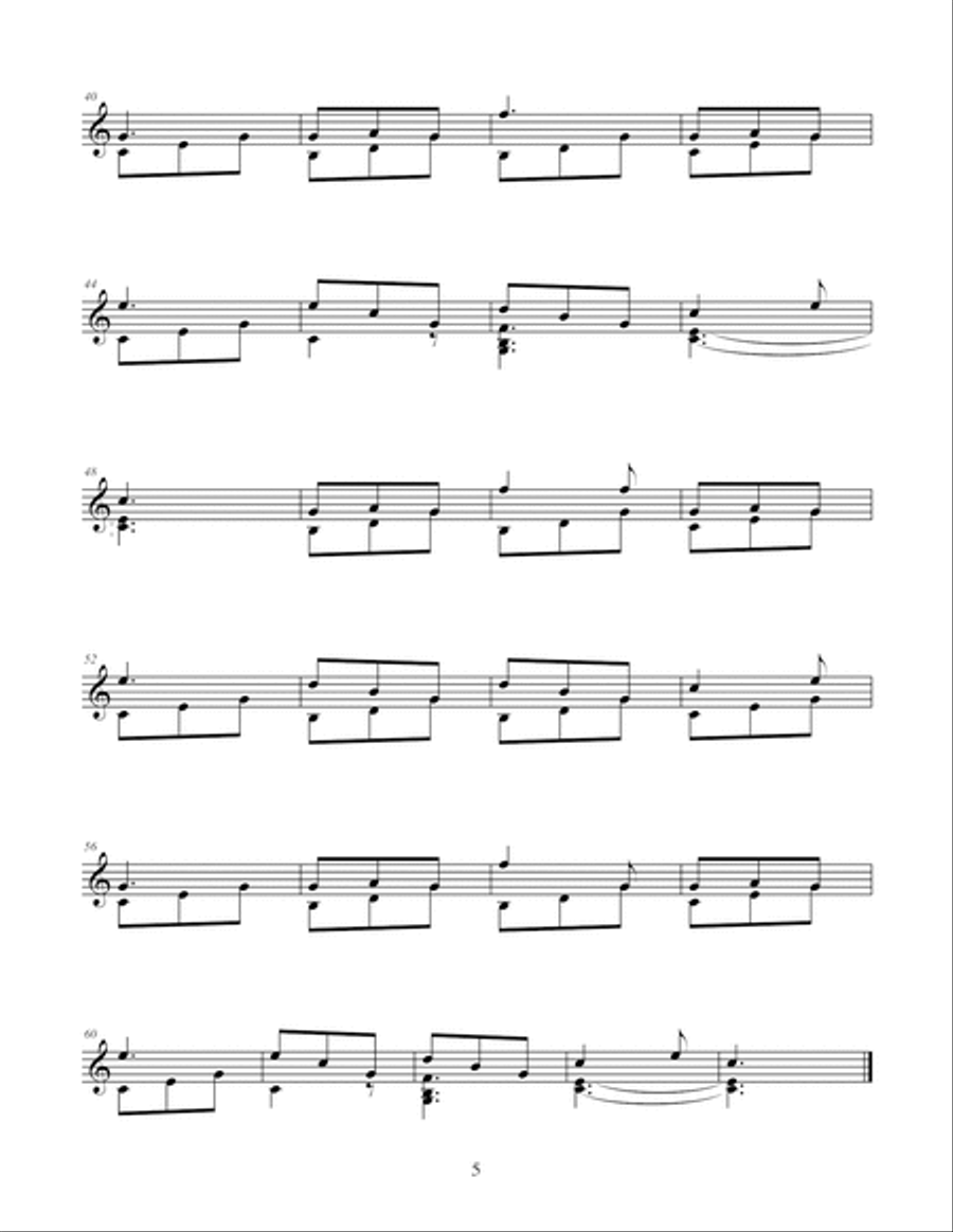 First Pieces for Classic Guitar Acoustic Guitar scores gallery preview page 6