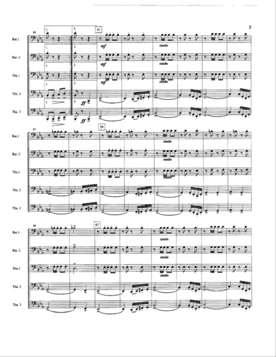 Florentiner March Euphonium scores gallery preview page 4