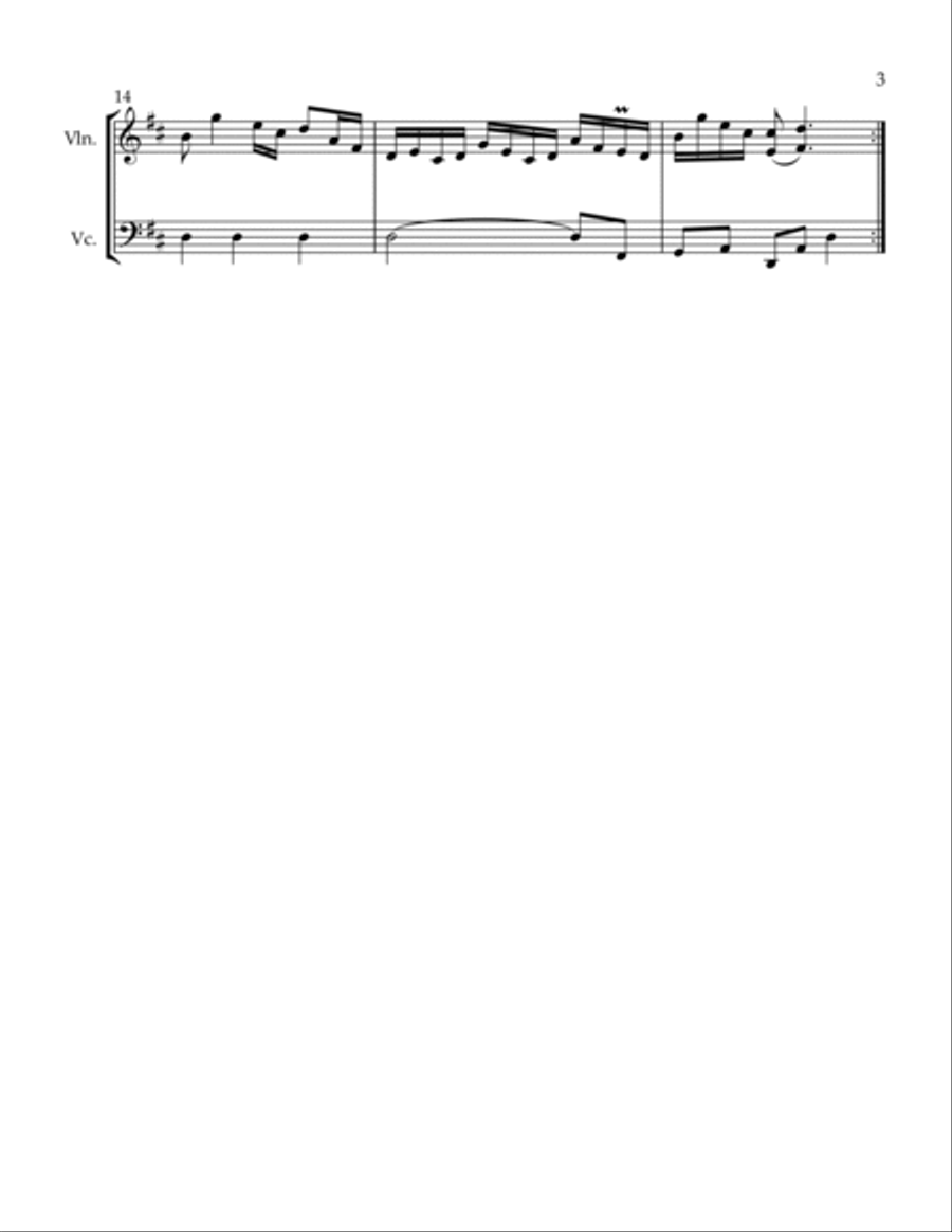 Polonaise String Duet scores gallery preview page 3