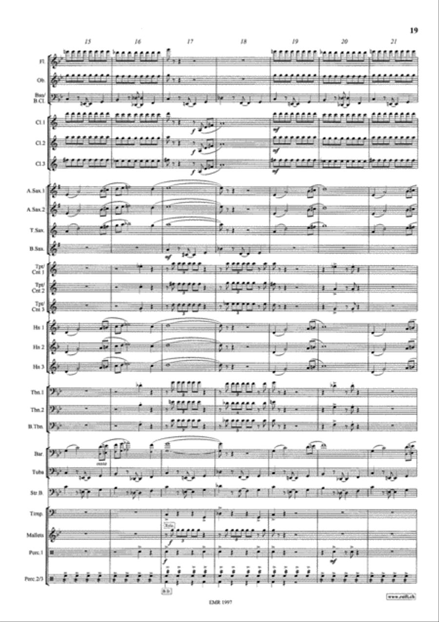 The Mysteries Of Egypt Concert Band scores gallery preview page 13