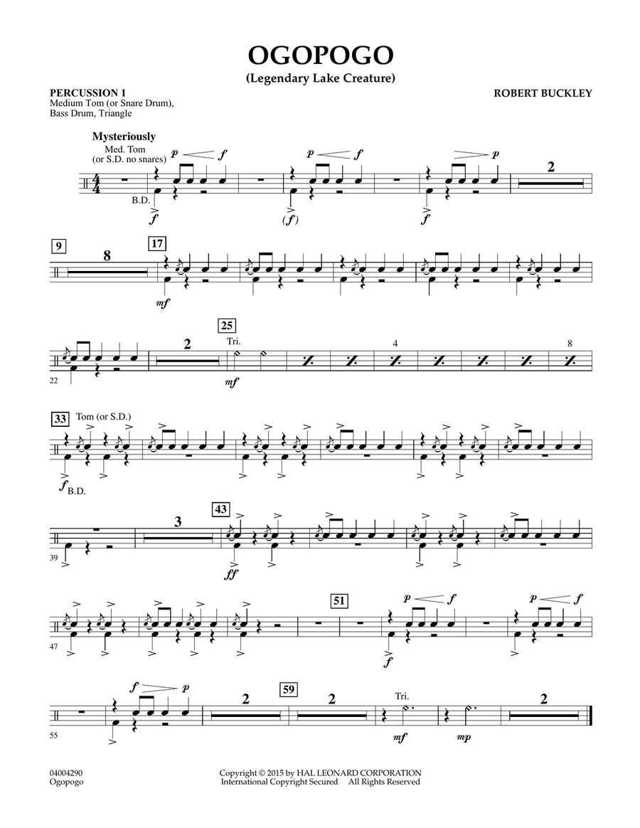 Ogopogo (Legendary Lake Creature) - Percussion 1